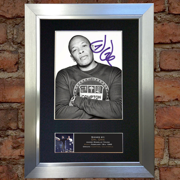 DR DRE Signed Autograph Mounted Photo Reproduction PRINT A4 614