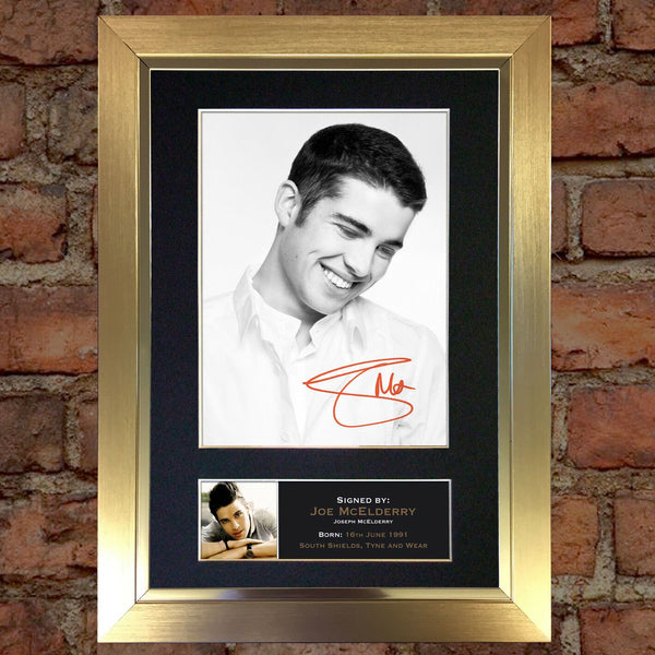 JOE MCELDERRY Mounted Signed Photo Reproduction Autograph Print A4 155