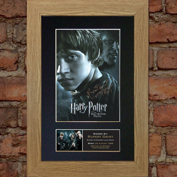 RUPERT GRINT harry potter Mounted Signed Reproduction Autograph Print A4 134