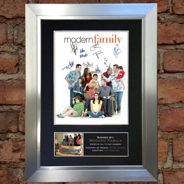 MODERN FAMILY Mounted Signed Photo Reproduction Autograph Print A4 284