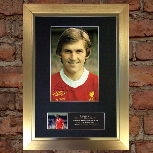 KENNY DALGLISH Mounted Signed Photo Reproduction Autograph Print A4 364