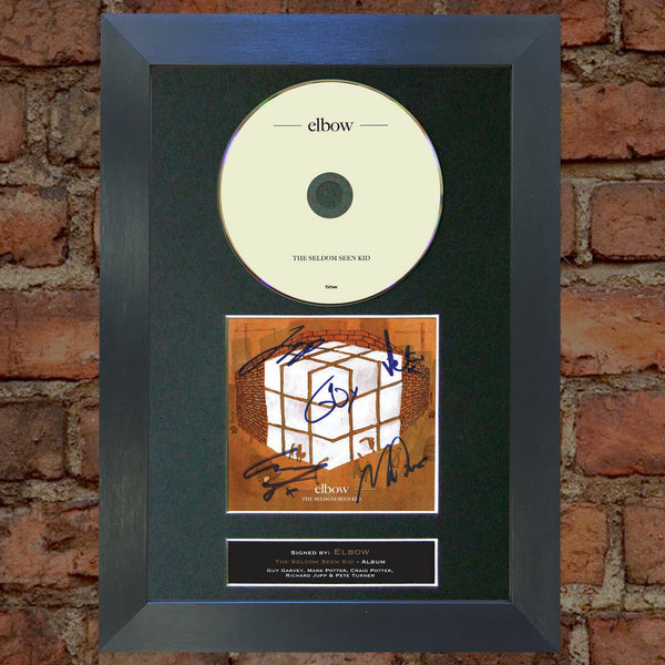 ELBOW The Seldom Seen Kid Album Signed CD COVER MOUNTED A4 Autograph Print (3)