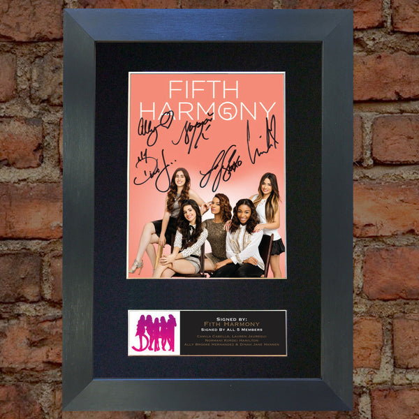 FIFTH HARMONY Autograph Mounted Signed Photo Reproduction Print A4 577
