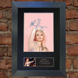 MILEY CYRUS Mounted Signed Photo Reproduction Autograph Print A4 235