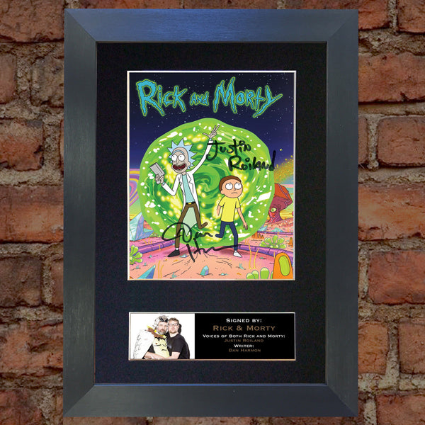 RICK AND MORTY Quality Autograph Mounted Signed Photo RePrint Poster 749