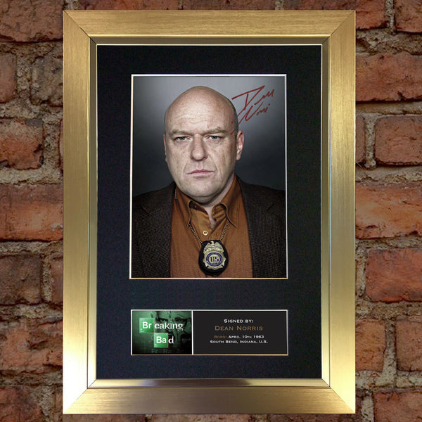 DEAN NORRIS Breaking Bad Signed Autograph Mounted Photo Repro A4 Print 429