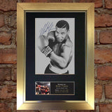 MIKE TYSON Mounted Signed Photo Reproduction Autograph Print A4 51
