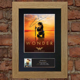 WONDER WOMAN Gal Gadot Quality Autograph Mounted Signed Photo Repro Print A4 702
