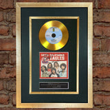 #135 GOLD DISC THE EAGLES Hotel California Signed Autograph Mounted Repro A4