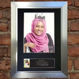 NADIYA HUSSAIN Great British Bake Off Signed Autograph Photo Mounted PRINT 595