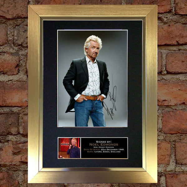 NOEL EDMONDS Mounted Signed Photo Reproduction Autograph Print A4 132