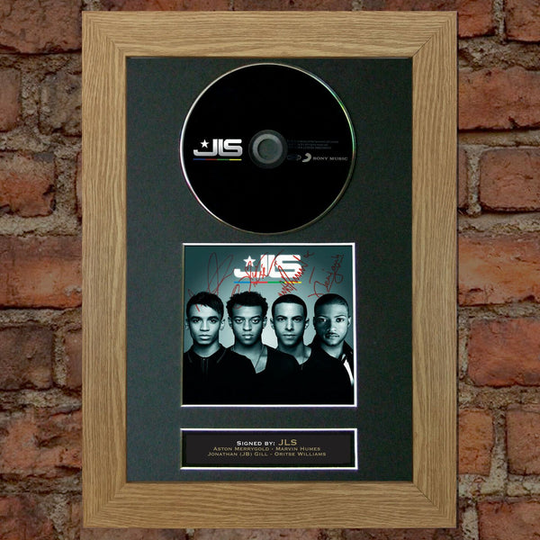 JLS Album Signed CD COVER MOUNTED A4 Autograph Print 28