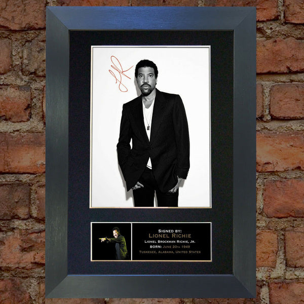 LIONEL RICHIE Autograph Mounted Signed Photo Reproduction Print A4 259