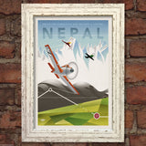 NEPAL VINTAGE RETRO TRAVEL Poster Nostalgic Home Print Wall Decor #57