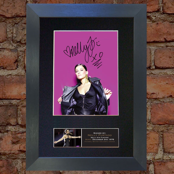 NELLY FURTADO Signed Autograph Mounted Photo Reproduction PRINT A4 654
