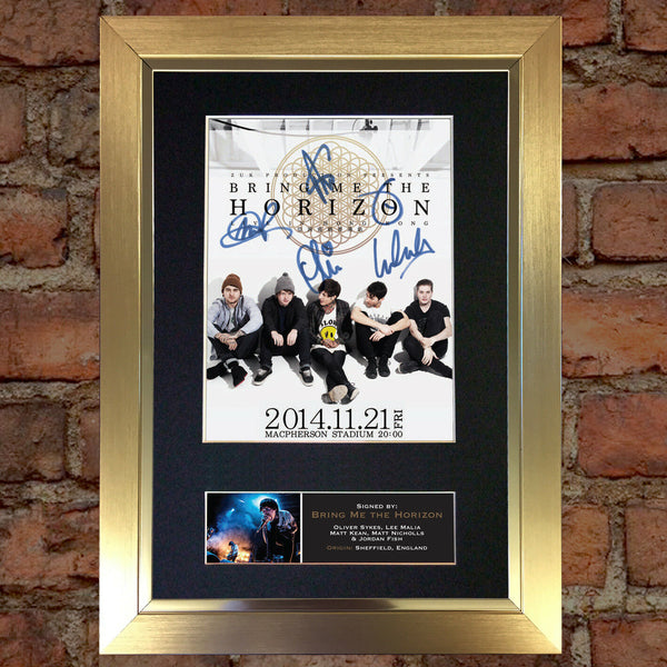BRING ME THE HORIZON Quality Autograph Mounted Signed Photo PRINT A4 559