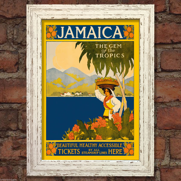 JAMAICA VINTAGE RETRO TRAVEL Poster Nostalgic Home Art Print Wall Decor #42