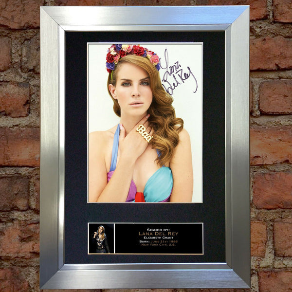 LANA DEL REY Mounted Signed Photo Reproduction Autograph Print A4 211