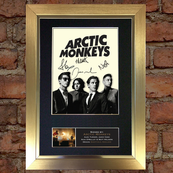 ARCTIC MONKEYS Autograph Mounted Signed Photo Reproduction Print A4 186