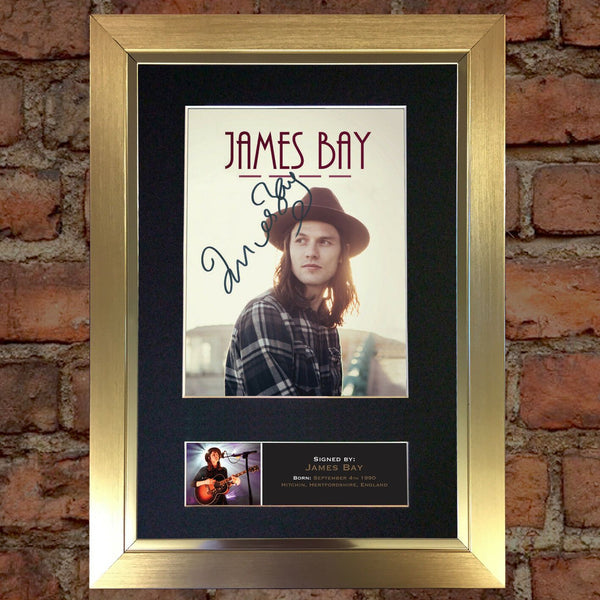 JAMES BAY Signed Autograph Mounted Photo Reproduction PRINT A4 568