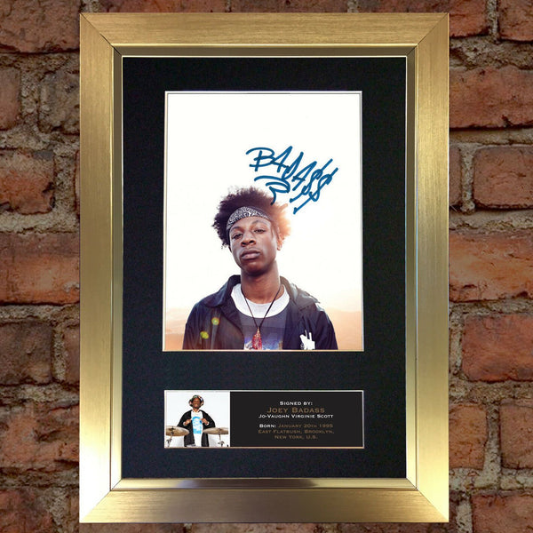 JOEY BADASS Signed Autograph Mounted Photo Repro A4 Print 541