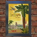 LOS ANGELES VINTAGE RETRO TRAVEL Poster Nostalgic Home Print Wall Decor #53