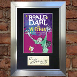 ROALD DAHL The Witches Book Cover Autograph Signed Mounted Print 686
