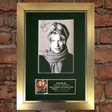 DAVID BOWIE Mounted Signed Photo Reproduction Autograph Print A4 66