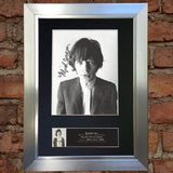 MICK JAGGER Signed Autograph Mounted Photo Reproduction PRINT A4 644