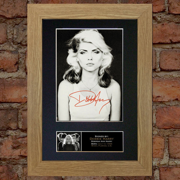 DEBBIE HARRY BLONDIE Mounted Signed Photo Reproduction Autograph Print A4 221