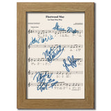 Fleetwood Mac Your Own Way Signed Music Sheet Album Autograph Mounted Print #800
