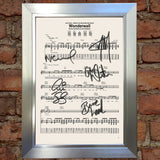 OASIS Wonderwall Signed Music Sheet Album Autograph Mounted A4 Re-Print #754