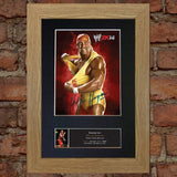 HULK HOGAN WWE Signed Autograph Mounted Photo Repro A4 Print 494