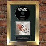 LADY GAGA The Remix Album Signed CD COVER MOUNTED A4 Autograph Print 11