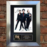GREEN DAY Signed Autograph Mounted Photo Reproduction A4 196