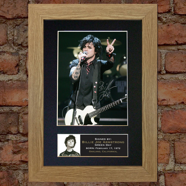 BILLIE JOE ARMSTRONG No1 Mounted Signed Photo Reproduction Autograph Print A4 73