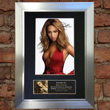 BEYONCE No1 Mounted Signed Photo Reproduction Autograph Print A4 234