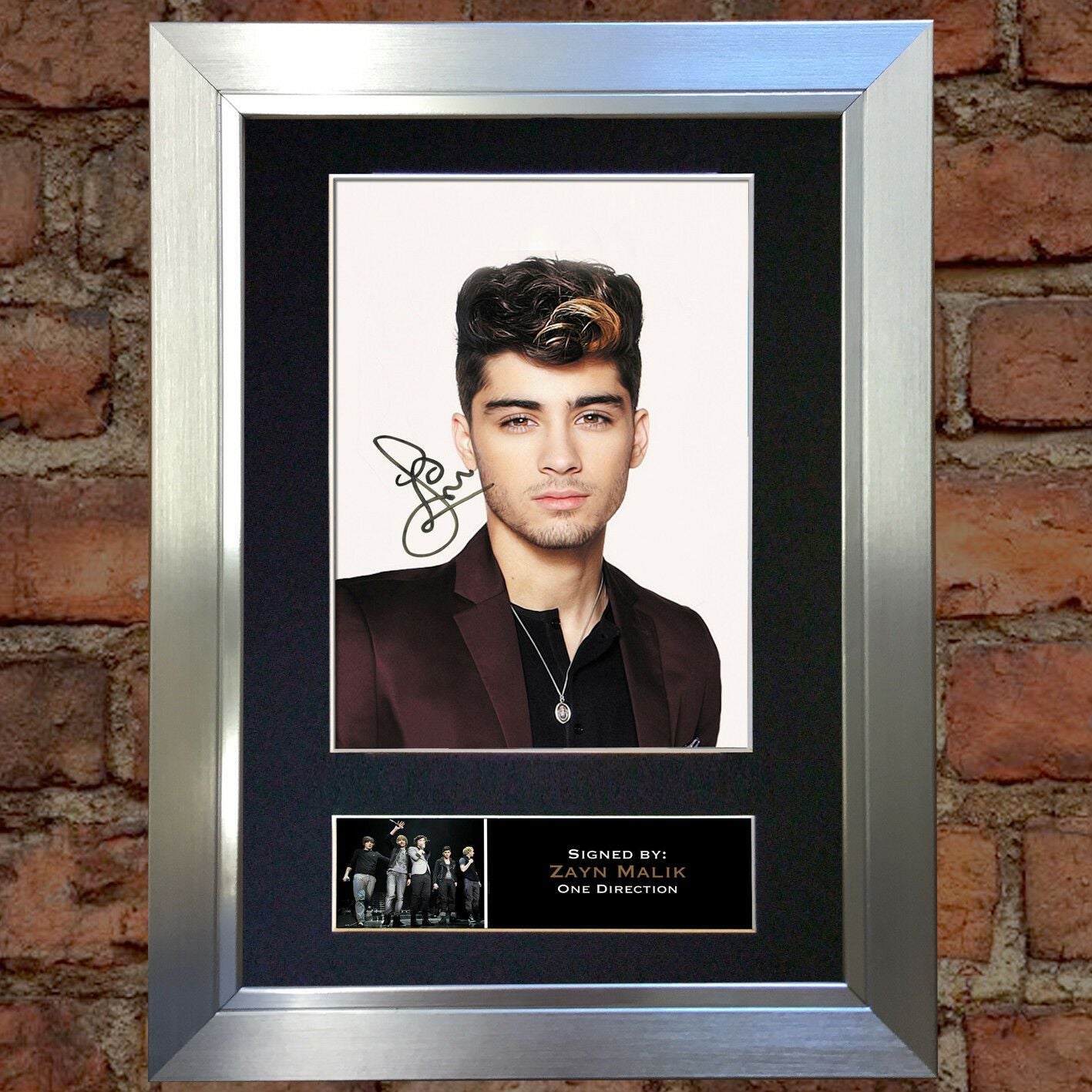 ZAYN MALIK Mounted Signed Photo Reproduction Autograph Print A4