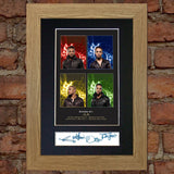 JLS No1 leather jackets Mounted Signed Photo Reproduction Autograph Print A4 200