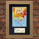 ROALD DAHL The Magic Finger Book Cover Autograph Signed Mounted Print 683