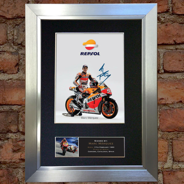 MARC MARQUEZ Signed Autograph Mounted Photo Reproduction A4 Print 419