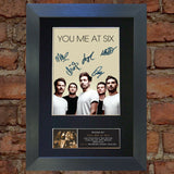 YOU ME AT SIX Signed Autograph Mounted Photo Reproduction A4 Print 421