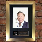 ANDREW LLOYD WEBBER Signed Autograph Mounted Photo REPRODUCTION PRINT A4 370