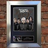 MY CHEMICAL ROMANCE Mounted Signed Photo Reproduction Autograph Print A4 112