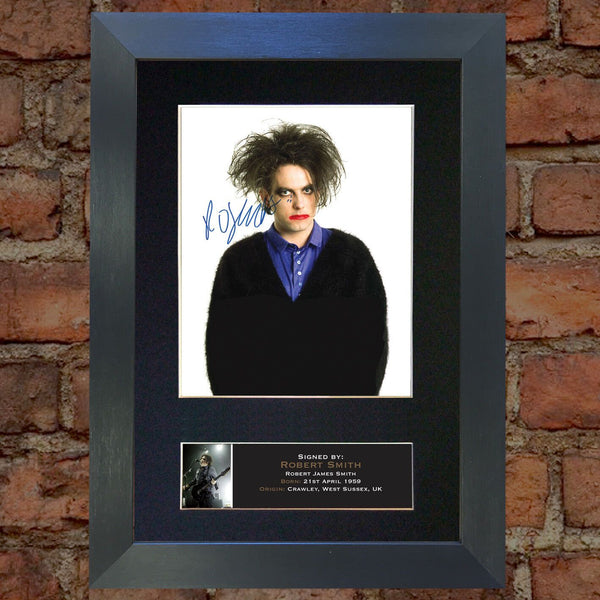ROBERT SMITH The Cure Quality Autograph Mounted Signed Photo Repro Print A4 708