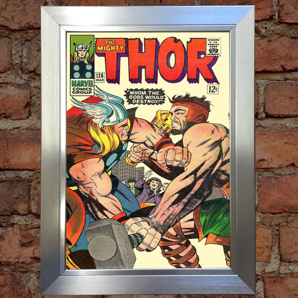 THOR Comic Cover 126th Edition Cover Reproduction Vintage Wall Art Print #28