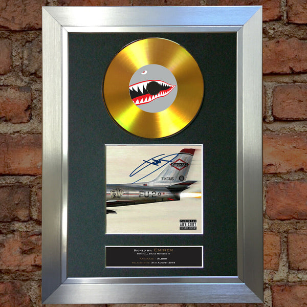 #181 EMINEM Kamikaze GOLD DISC Cd Album Signed Autograph Mounted Photo Print