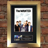 THE WANTED Mounted Signed Photo Reproduction Autograph Print A4 208