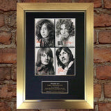 LED ZEPPELIN No1 Mounted Signed Photo Reproduction Autograph Print A4 206