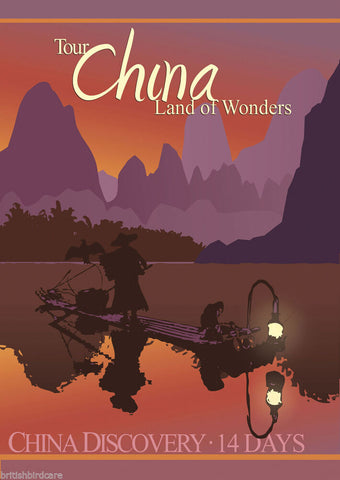 China VINTAGE RETRO TRAVEL Poster Nostalgic Home Art Print Wall Decor #27